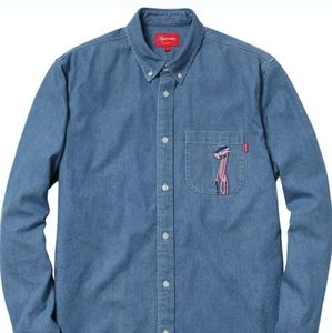 SS14 - Supreme x Pink Panther M Denim Shirt